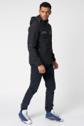 Оптом Куртка мужская с капюшоном черного цвета 88601Ch в Екатеринбурге, фото 11