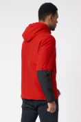 Оптом Куртка мужская с капюшоном красного цвета 88601Kr в Казани, фото 8