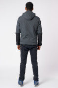 Оптом Куртка мужская с капюшоном темно-серого цвета 88601TC в Казани, фото 5