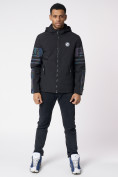 Оптом Куртка мужская с капюшоном черного цвета 88602Ch в Казани, фото 4