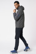 Оптом Куртка мужская с капюшоном темно-серого цвета 88602TC в Екатеринбурге, фото 5