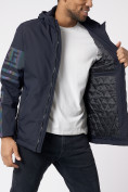 Оптом Куртка мужская с капюшоном темно-синего цвета 88602TS в Казани, фото 13