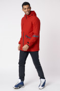 Оптом Куртка мужская удлиненная с капюшоном красного цвета 88611Kr в Казани, фото 10