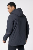 Оптом Куртка мужская удлиненная с капюшоном темно-серого цвета 88611TC, фото 13