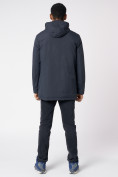 Оптом Куртка мужская удлиненная с капюшоном темно-серого цвета 88661TC в Казани, фото 6