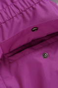 Оптом Парка зимняя Valianly для девочки фиолетового цвета 9034F в Казани, фото 9
