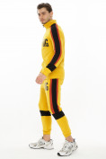 Оптом Спортивный костюм трикотажный горчичного цвета 9156G в Казани, фото 2