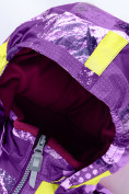 Оптом Комбинезон Valianly детский для девочки фиолетового цвета 9218F в Екатеринбурге, фото 4