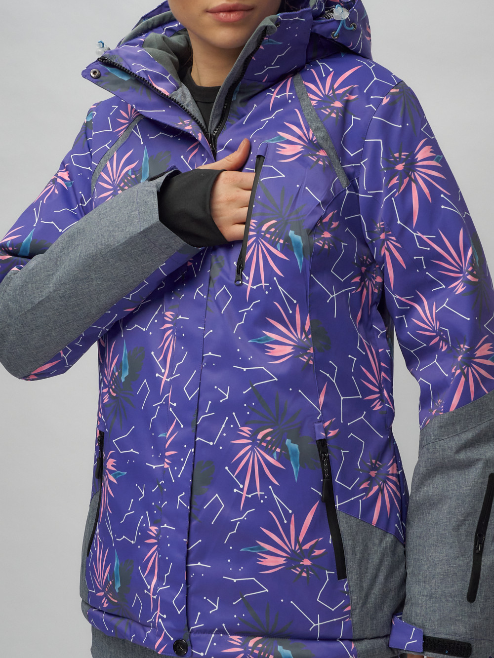Купить горнолыжный костюм женский оптом от производителя недорого в Москве 02216F 1