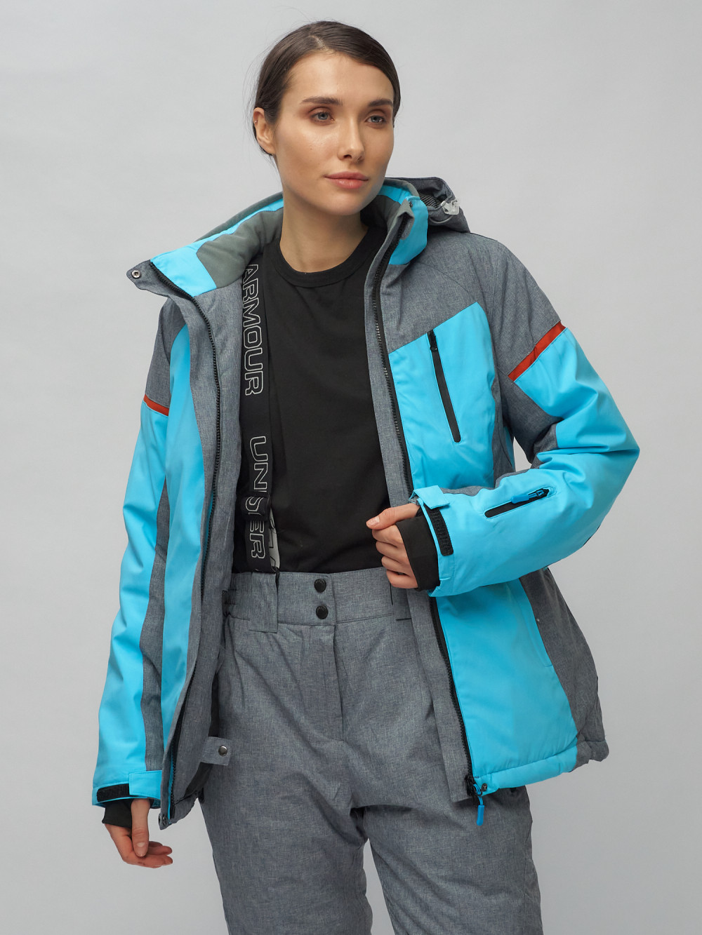 Купить горнолыжный костюм женский оптом от производителя недорого в Москве 02272-2Gl 1
