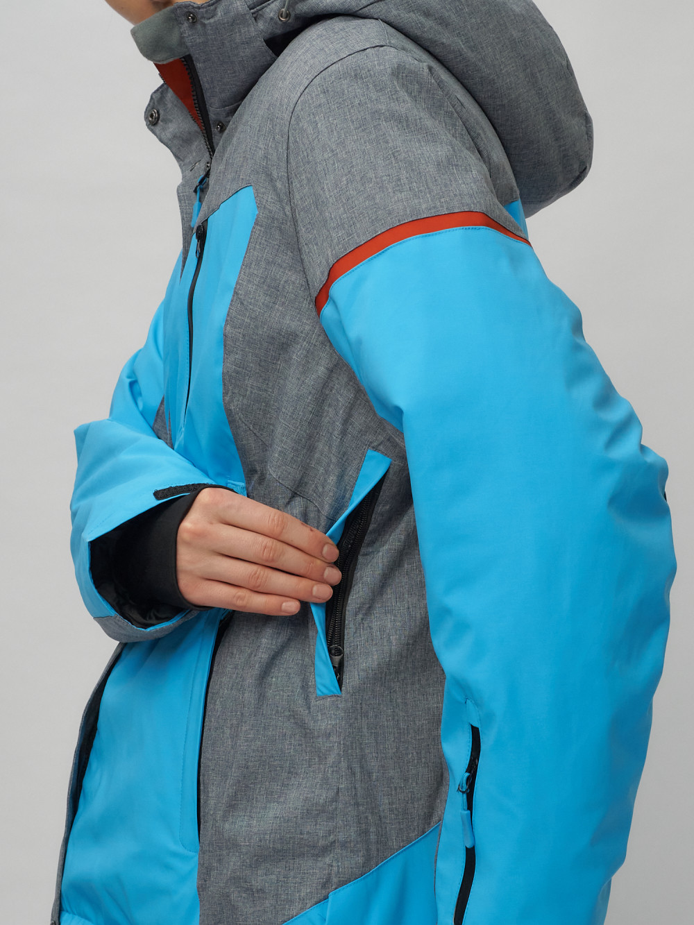 Купить горнолыжный костюм женский большого размера оптом недорого в Москве 02272-3S 1