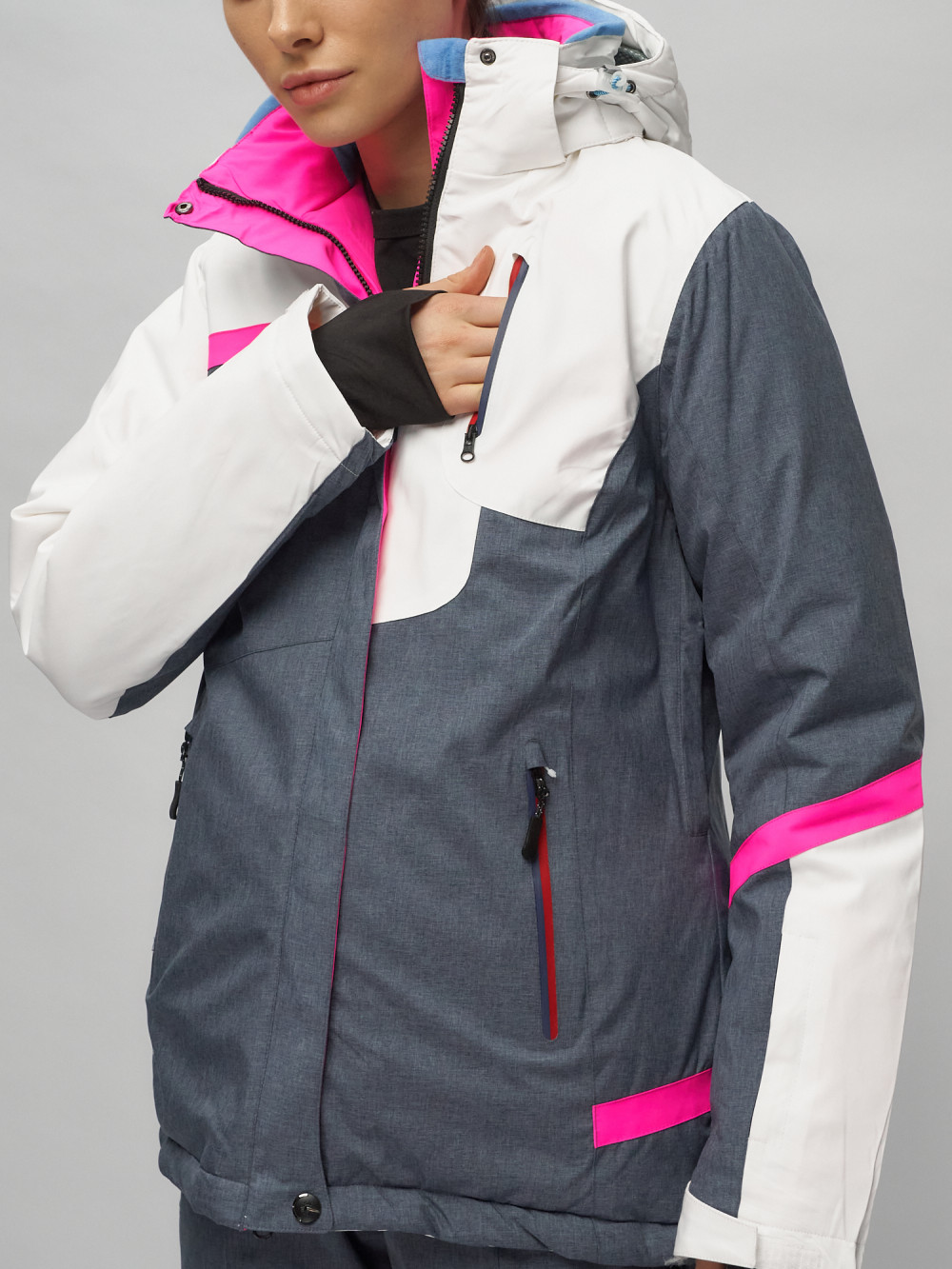 Купить горнолыжный костюм женский оптом от производителя недорого в Москве 02282Bl 1