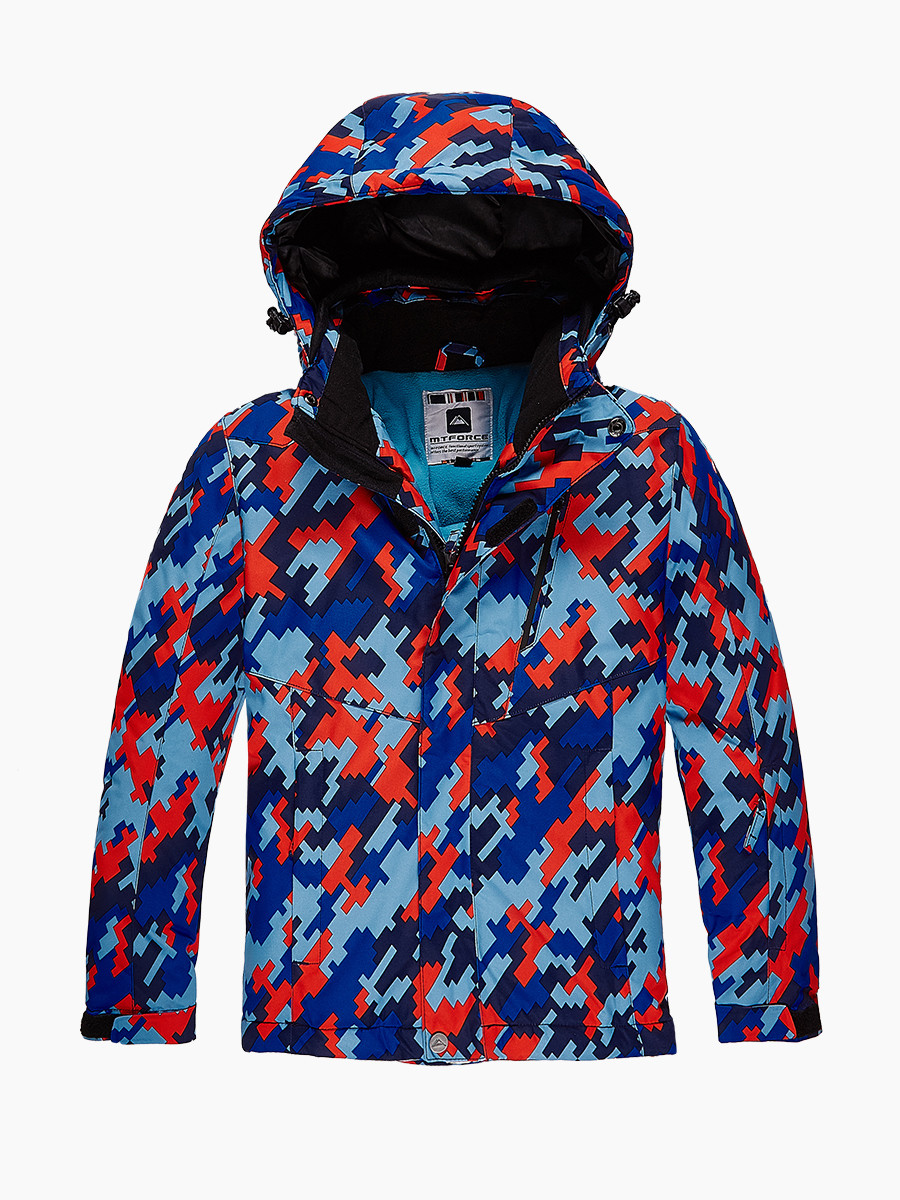 Купить оптом Куртка горнолыжная подростковая для девочки красного цвета 1774Kr в Екатеринбурге