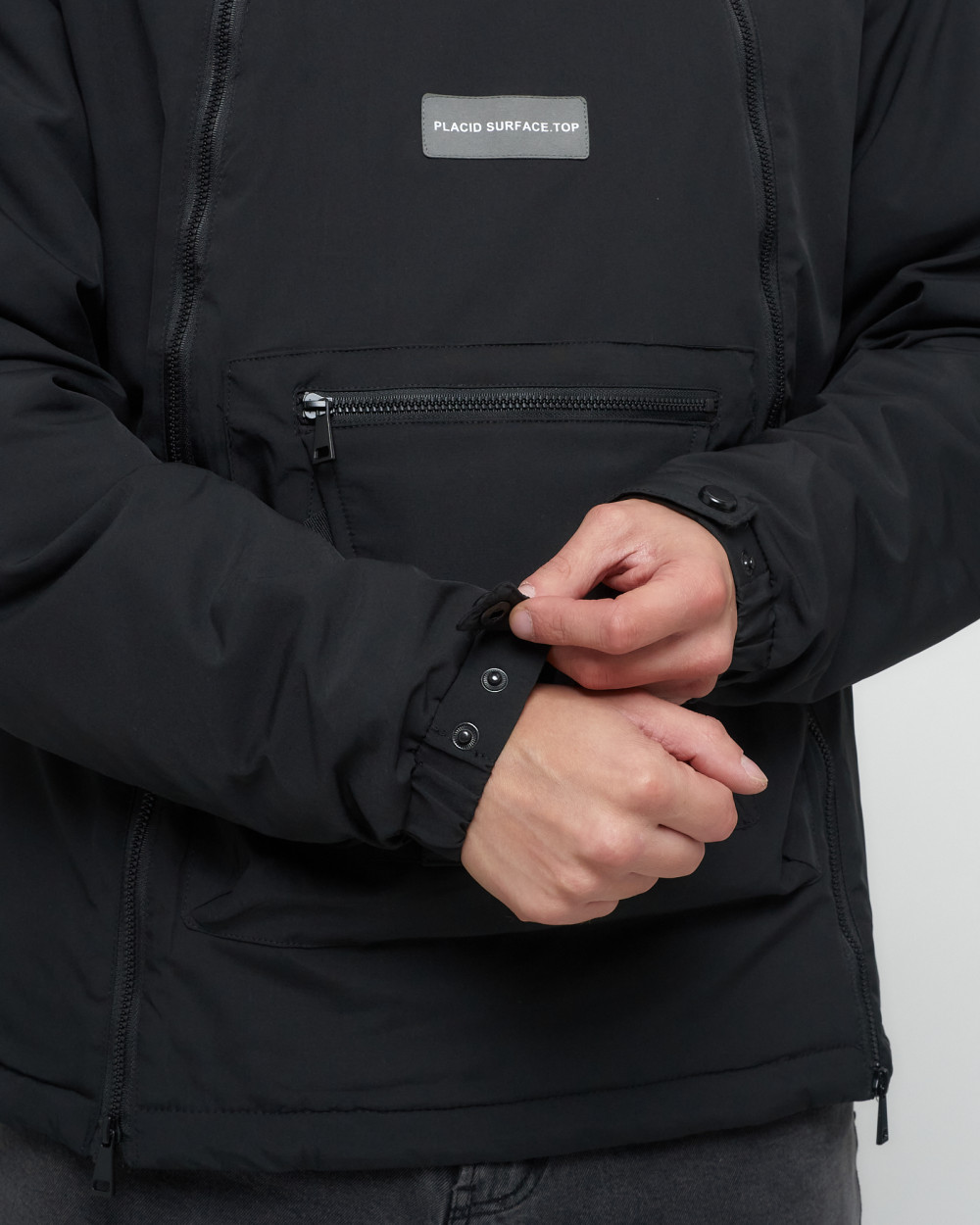 Купить куртку анорак спортивную мужскую оптом от производителя недорого в Москве 1887Ch 1