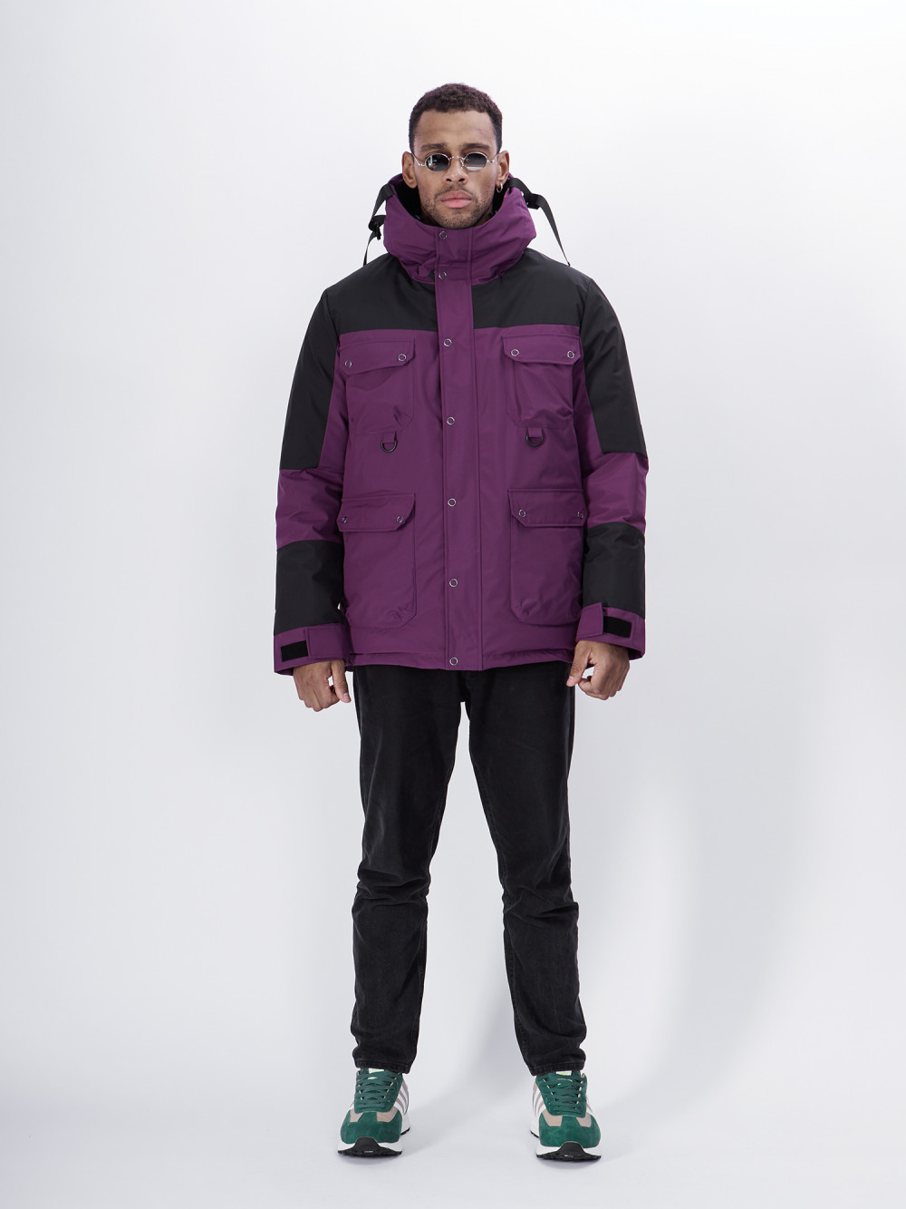 Купить оптом Горнолыжная куртка MTFORCE мужская фиолетового цвета 2302F в Екатеринбурге
