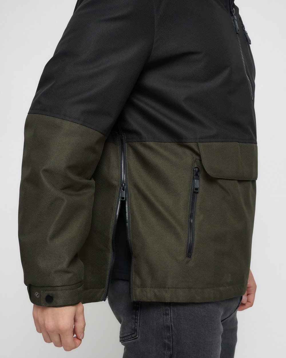 Купить куртку анорак спортивную мужскую оптом от производителя недорого в Москве 3307Ch 1