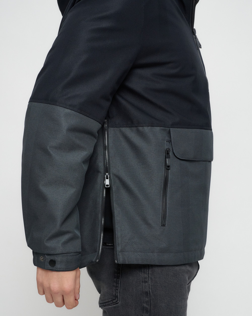 Купить куртку анорак спортивную мужскую оптом от производителя недорого в Москве 3307TS 1