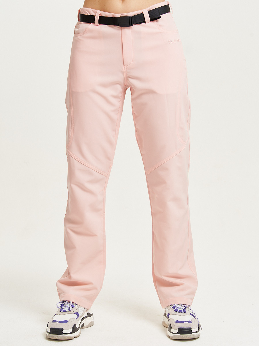 Купить оптом Спортивные брюки Valianly женские розового цвета 33419R в Екатеринбурге