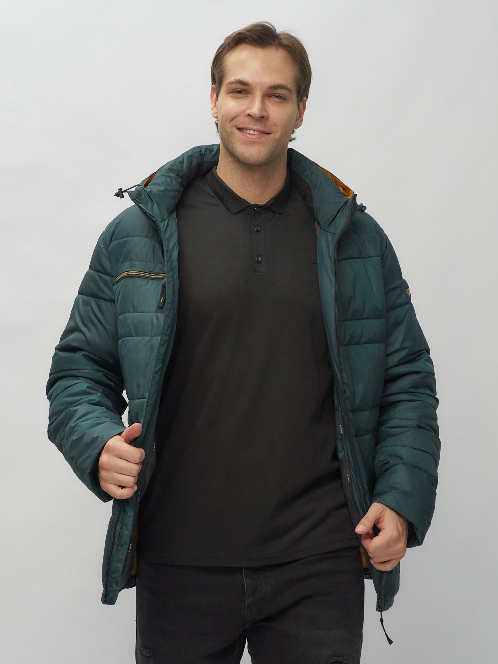 Купить куртку мужскую спортивную весеннюю оптом от производителя недорого в Москве 62175TZ 1