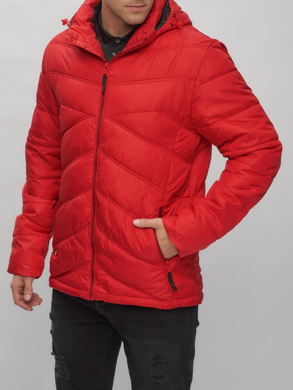 Купить куртку мужскую спортивную весеннюю оптом от производителя недорого в Москве 62176Kr 1