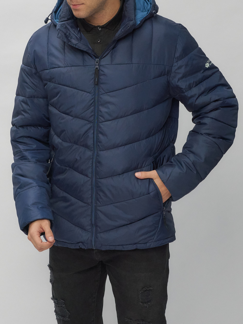 Купить куртку мужскую спортивную весеннюю оптом от производителя недорого в Москве 62177TS 1