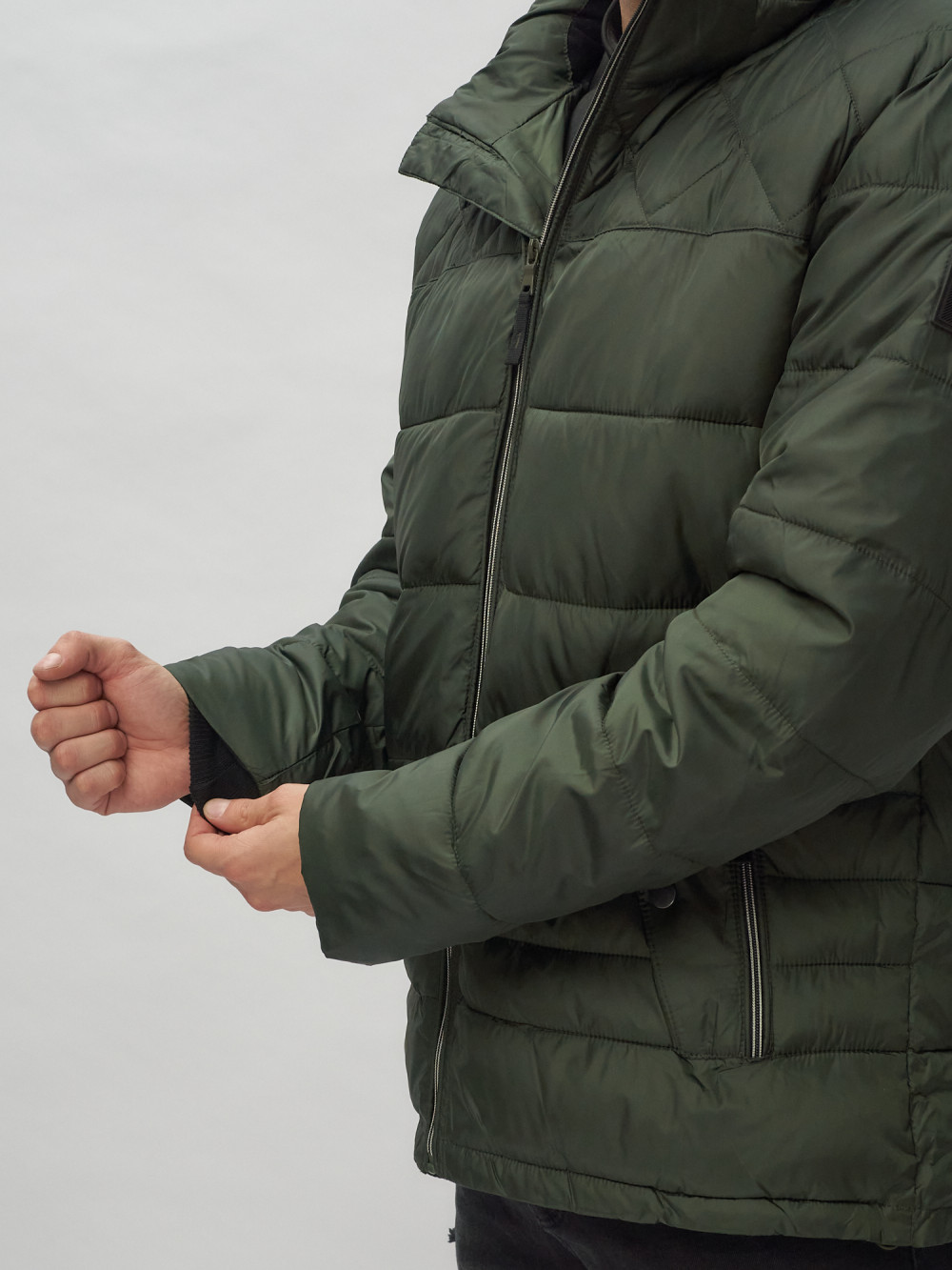 Купить куртку мужскую спортивную весеннюю оптом от производителя недорого в Москве 62179Kh 1
