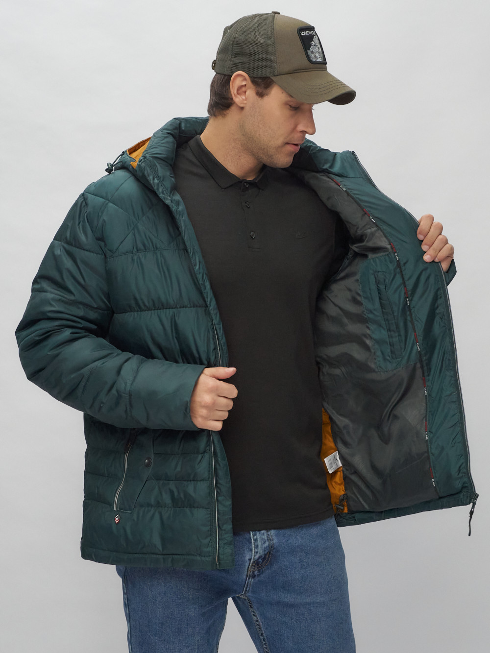 Купить куртку мужскую спортивную весеннюю оптом от производителя недорого в Москве 62179TZ 1