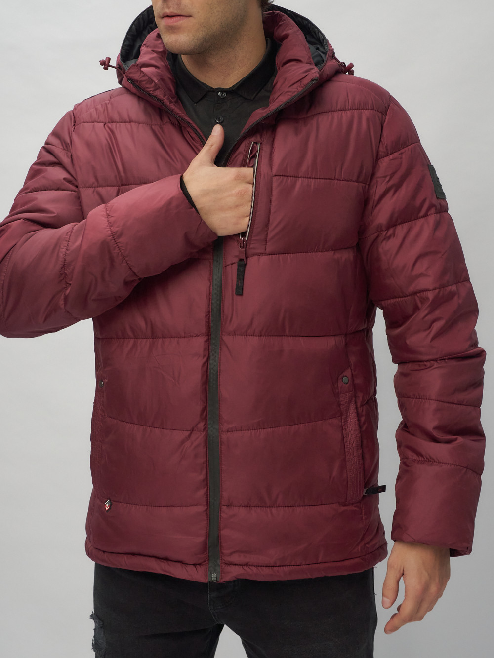 Купить куртку мужскую спортивную весеннюю оптом от производителя недорого в Москве 62186Bo 1