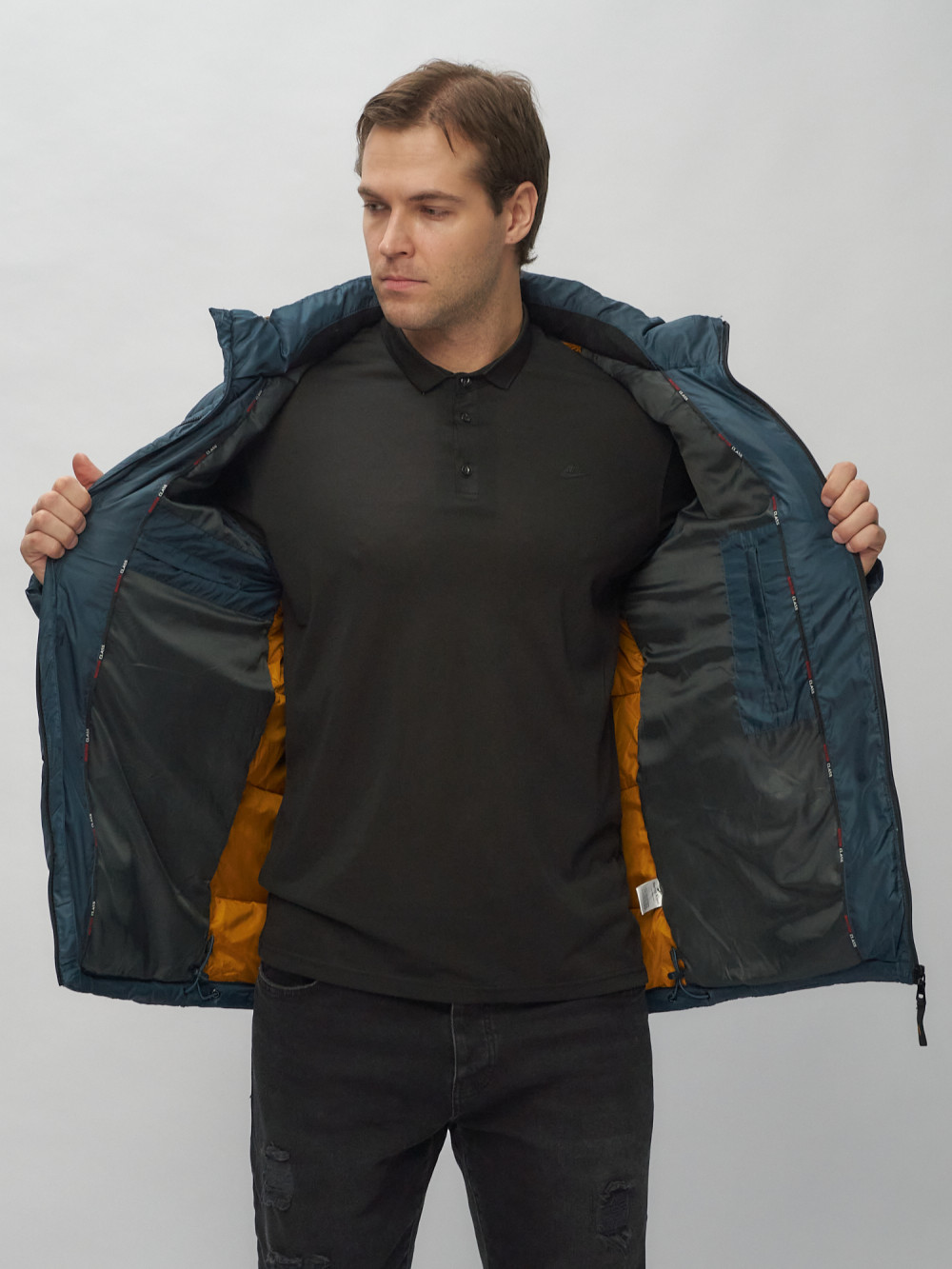 Купить куртку мужскую спортивную весеннюю оптом от производителя недорого в Москве 62186TS 1