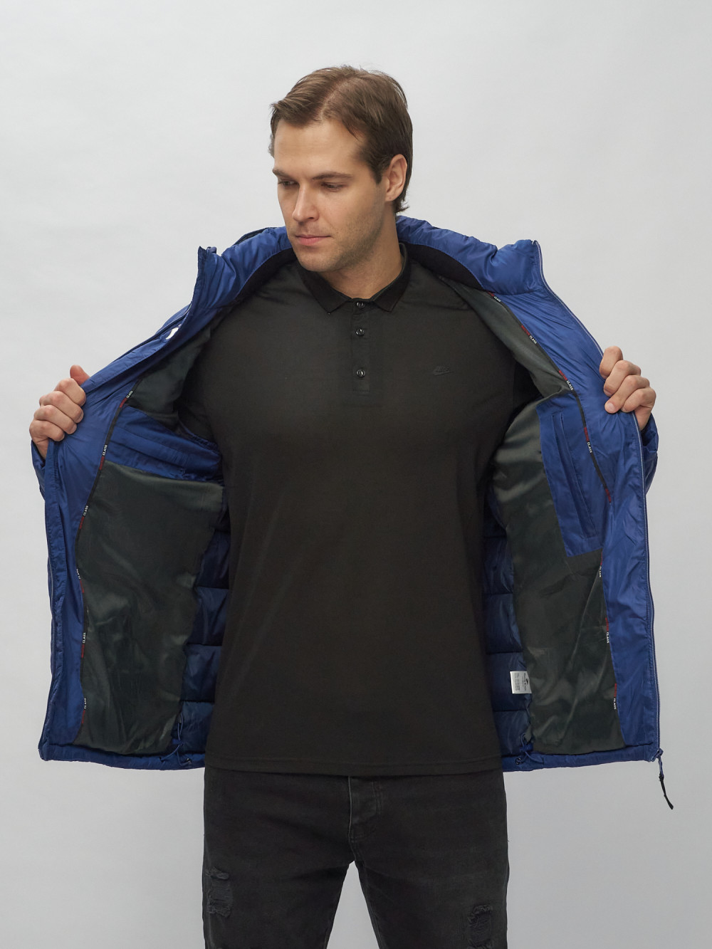 Купить куртку мужскую спортивную весеннюю оптом от производителя недорого в Москве 62187S 1