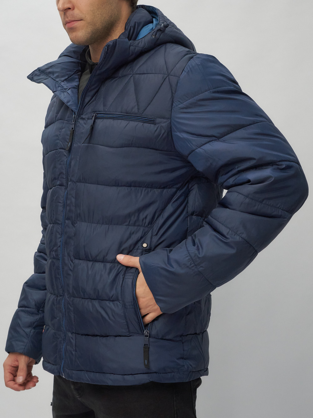 Купить куртку мужскую спортивную весеннюю оптом от производителя недорого в Москве 62187TS 1