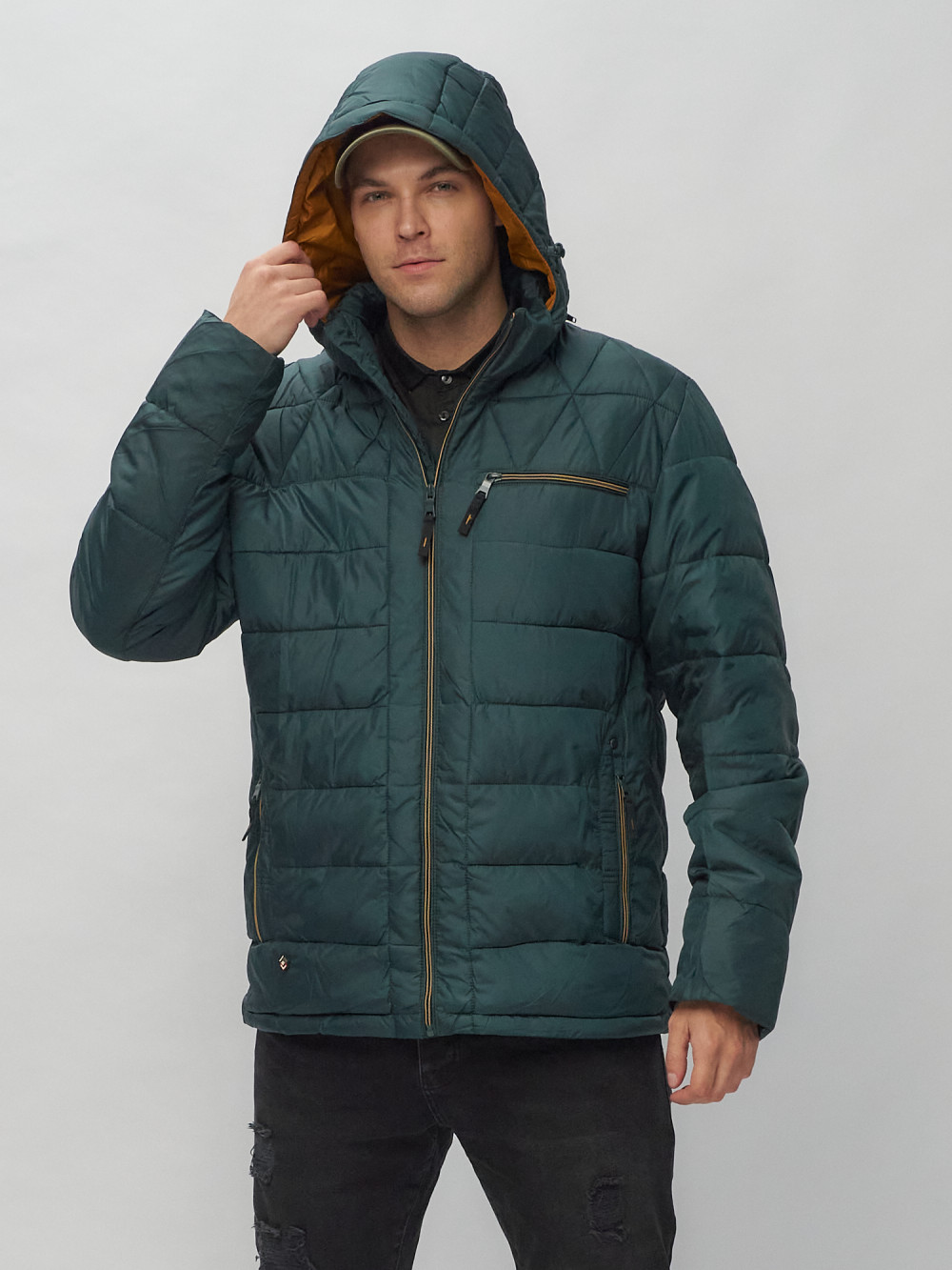 Купить куртку мужскую спортивную весеннюю оптом от производителя недорого в Москве 62187TZ 1