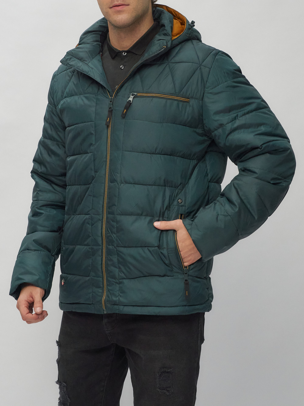 Купить куртку мужскую спортивную весеннюю оптом от производителя недорого в Москве 62187TZ 1