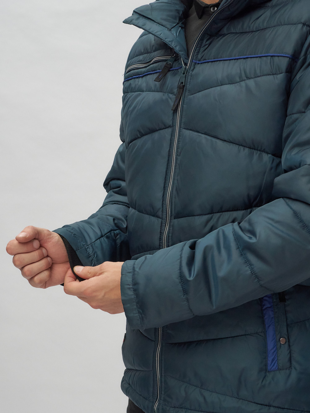 Купить куртку мужскую спортивную весеннюю оптом от производителя недорого в Москве 62188TS 1