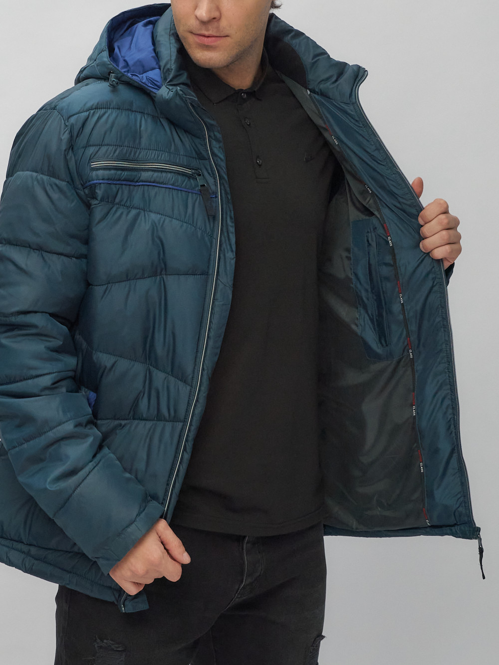 Купить куртку мужскую спортивную весеннюю оптом от производителя недорого в Москве 62188TS 1