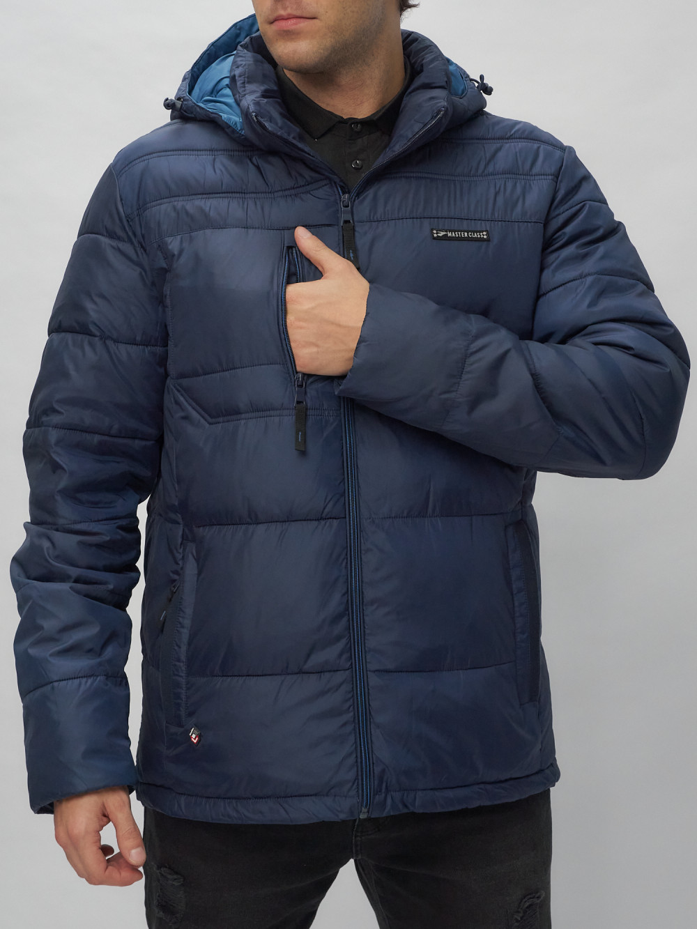 Купить куртку мужскую спортивную весеннюю оптом от производителя недорого в Москве 62190TS 1