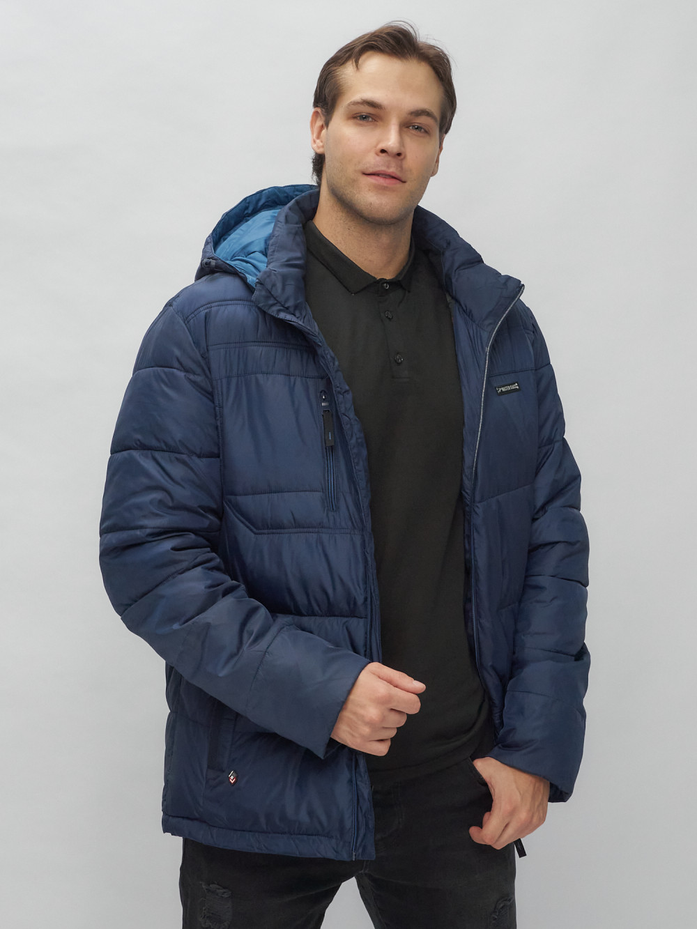 Купить куртку мужскую спортивную весеннюю оптом от производителя недорого в Москве 62190TS 1