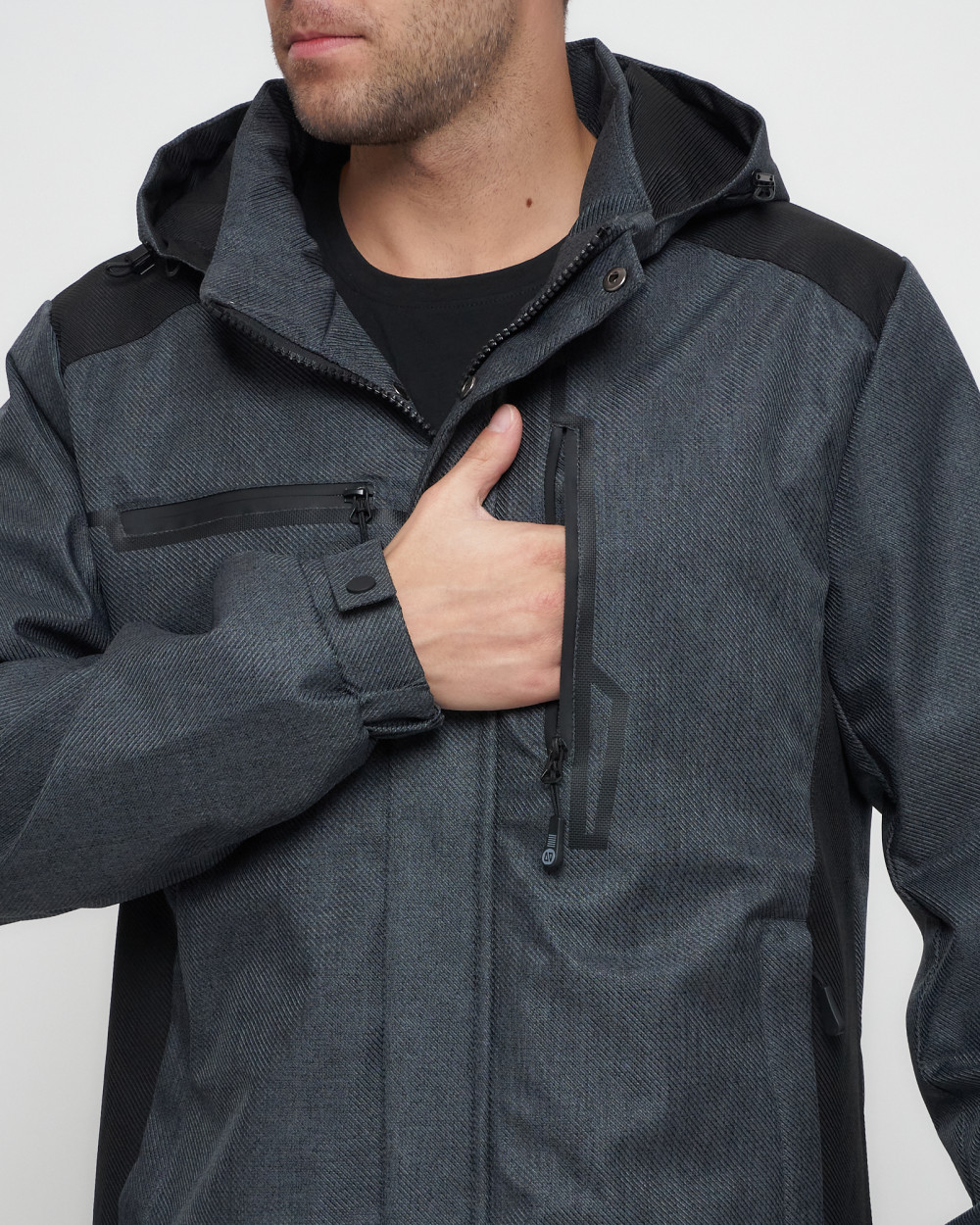 Купить куртку мужскую спортивную весеннюю оптом от производителя недорого в Москве 6652TC 1