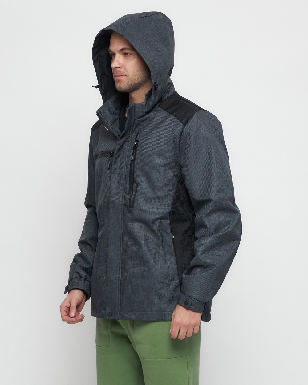 Купить куртку мужскую спортивную весеннюю оптом от производителя недорого в Москве 6652TC 1