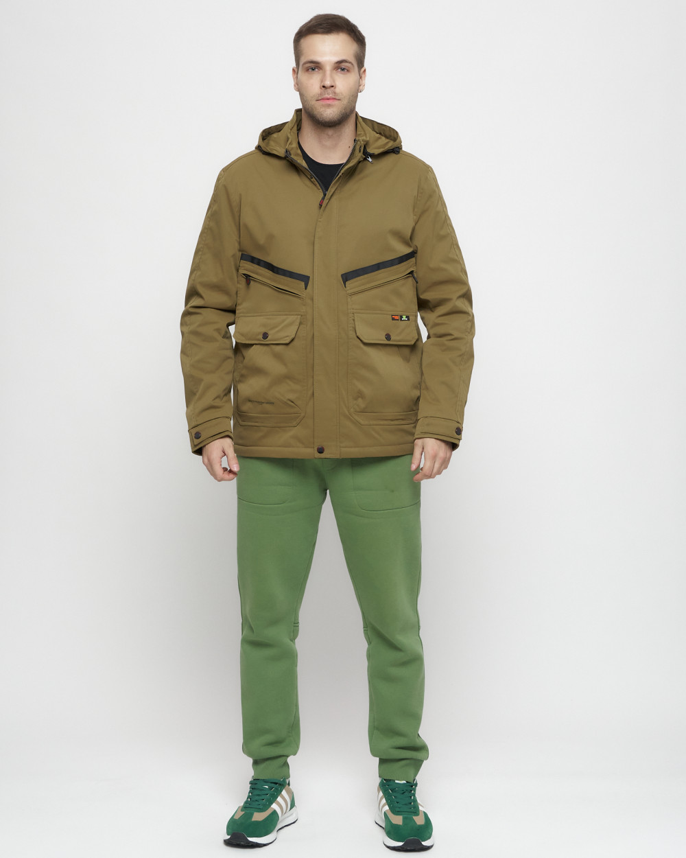 Купить куртку мужскую спортивную весеннюю оптом от производителя недорого в Москве 8596B 1