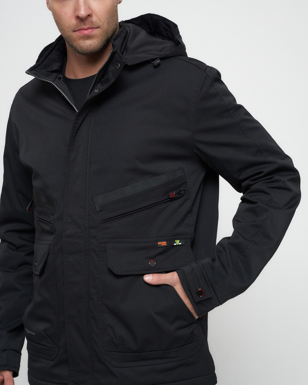 Купить куртку мужскую спортивную весеннюю оптом от производителя недорого в Москве 8596Ch 1