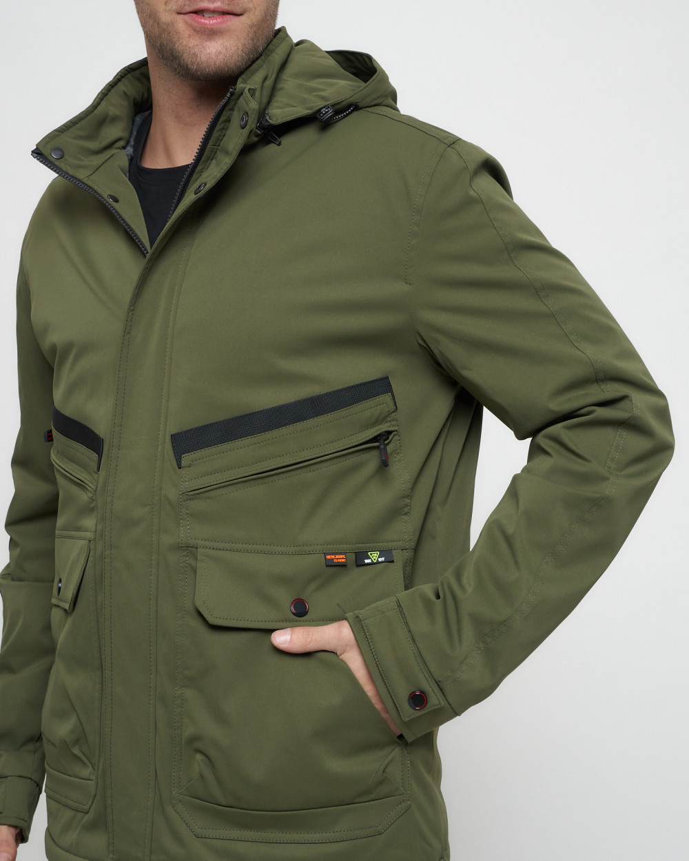 Купить куртку мужскую спортивную весеннюю оптом от производителя недорого в Москве 8596Kh 1