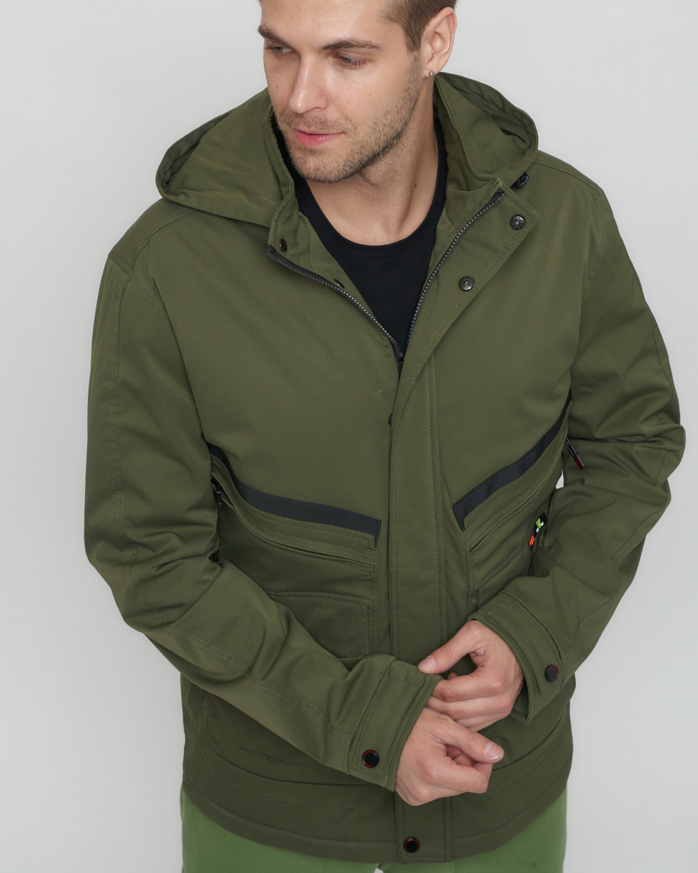 Купить куртку мужскую спортивную весеннюю оптом от производителя недорого в Москве 8596Kh 1