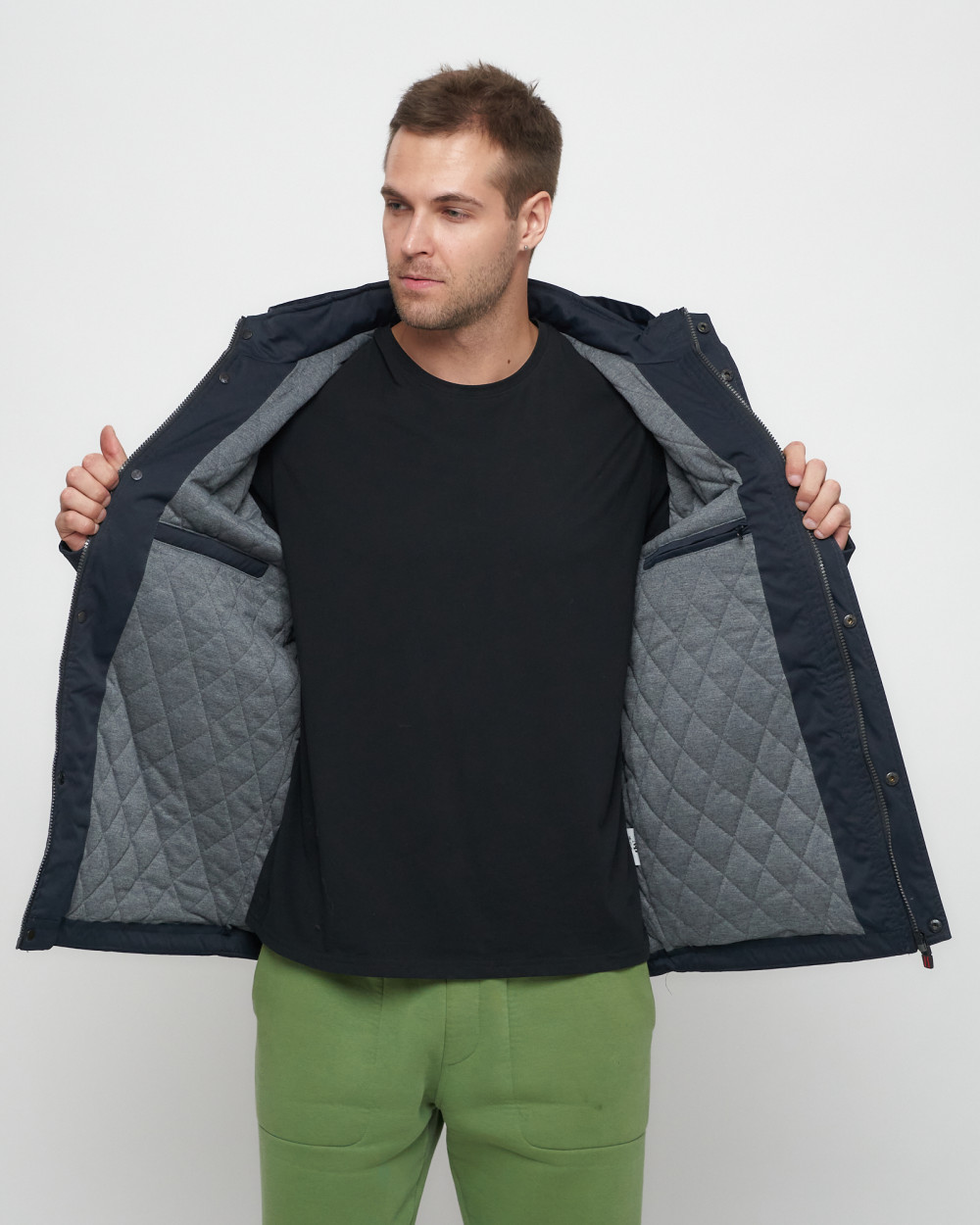 Купить куртку мужскую спортивную весеннюю оптом от производителя недорого в Москве 8596TS 1