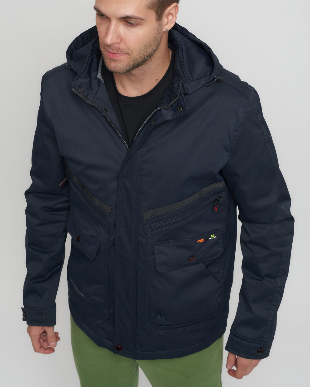 Купить куртку мужскую спортивную весеннюю оптом от производителя недорого в Москве 8596TS 1