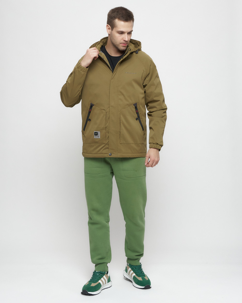 Купить куртку мужскую спортивную весеннюю оптом от производителя недорого в Москве 8598B 1