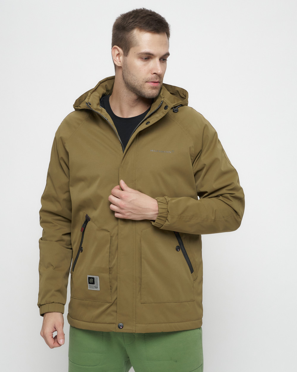 Купить куртку мужскую спортивную весеннюю оптом от производителя недорого в Москве 8598B 1