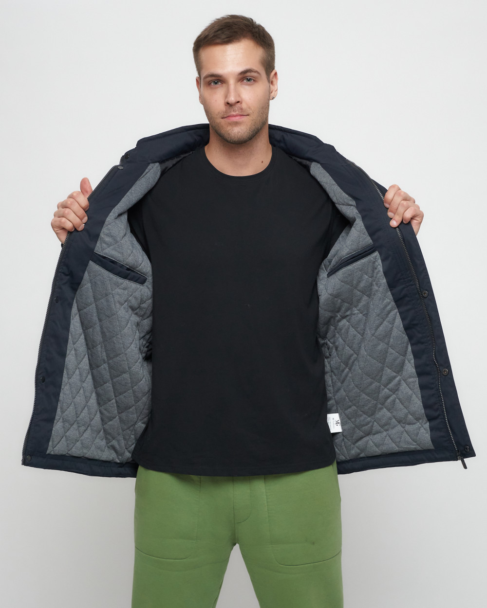 Купить куртку мужскую спортивную весеннюю оптом от производителя недорого в Москве 8598TS 1
