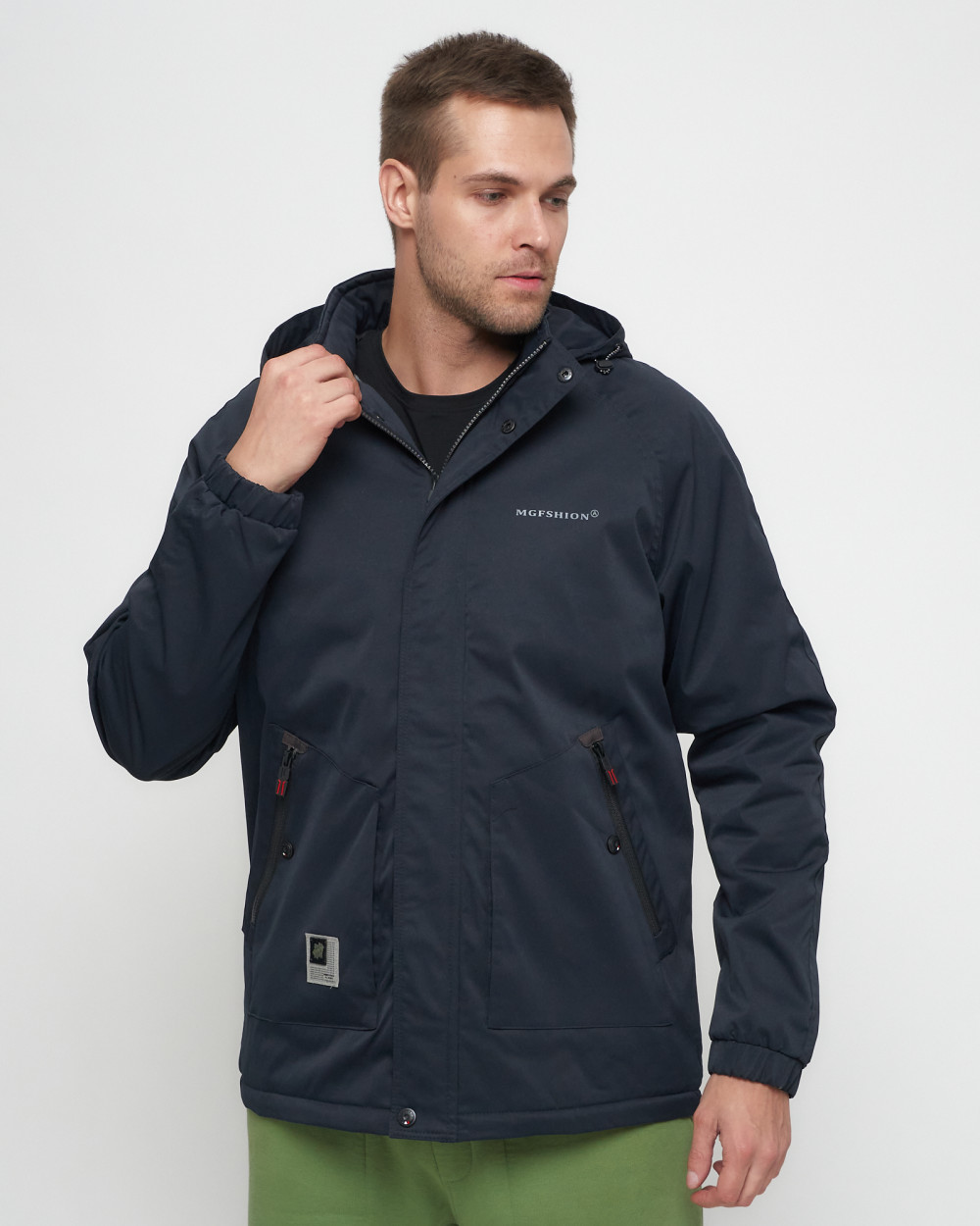 Купить куртку мужскую спортивную весеннюю оптом от производителя недорого в Москве 8598TS 1