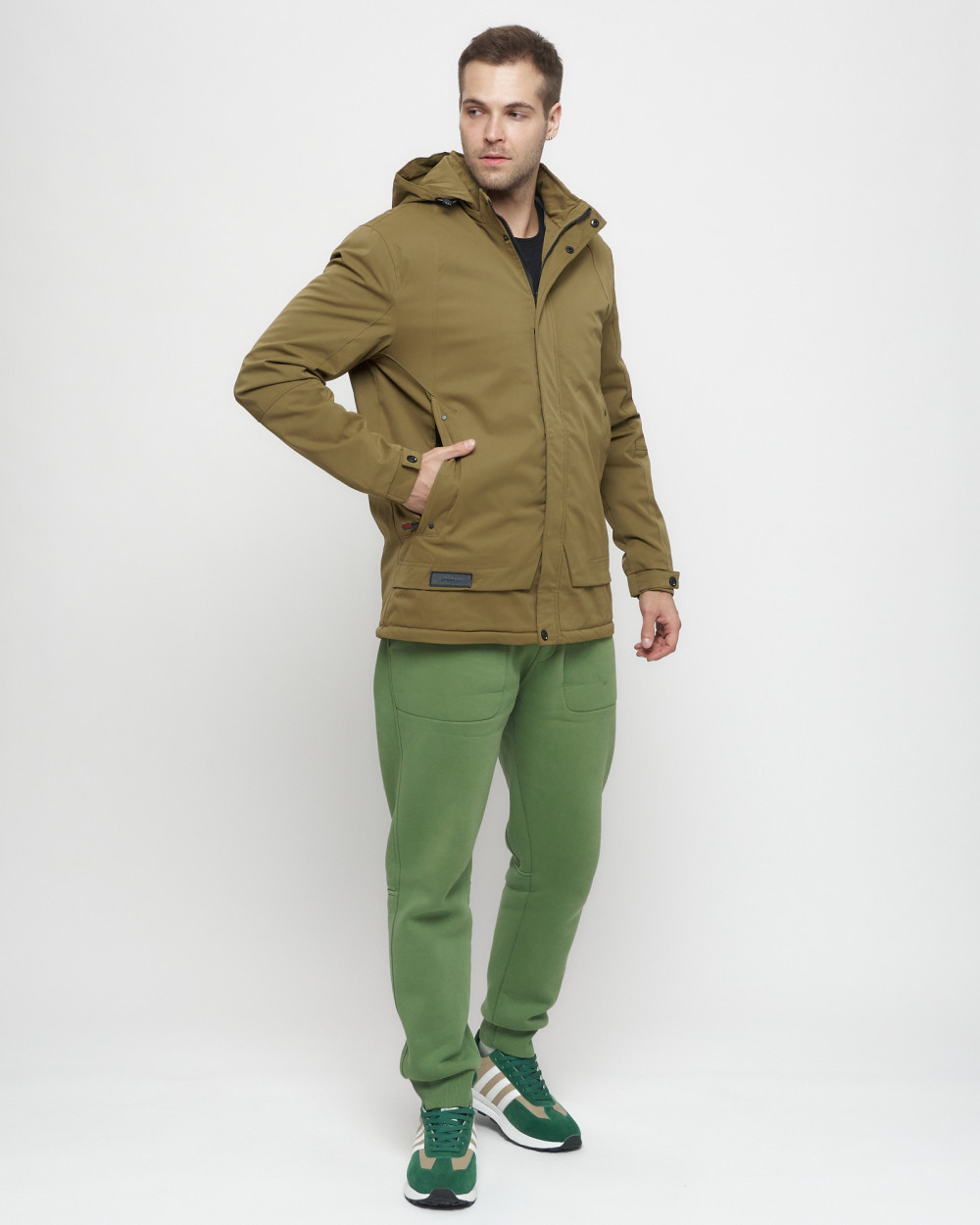Купить куртку мужскую спортивную весеннюю оптом от производителя недорого в Москве 8599B 1